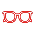 Icône de lunettes classiques