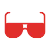 Icône de lunettes futuristes